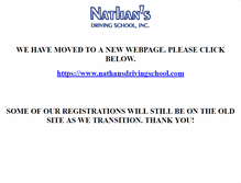 Tablet Screenshot of nathansdrivingschool.net